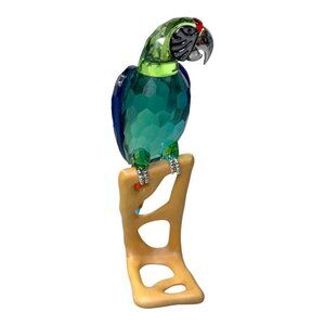 Swarovski Macaw Crystal Parrot Sculpture Masterpiece Large Glass Figurine READ